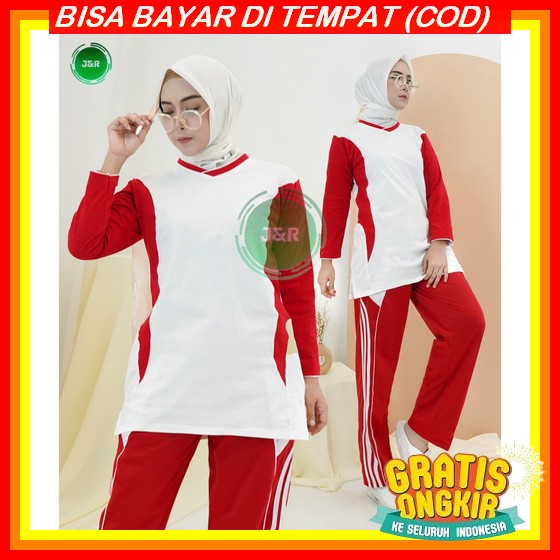 Setelan 17 Agustus Anak Perempuan Remaja Nyaman Di Pakai Setelan Senam Wanita Viral 2023 Bj Ibuibu S