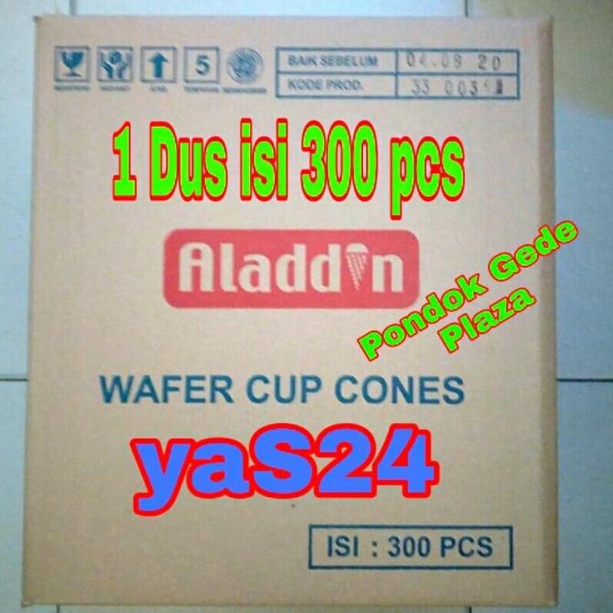 

Wafer krupuk Cup Cone Ice Cream/Es Krim Aladdin bukan softmix diamond