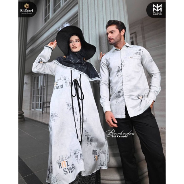 [RITZ SYAR'I] GAMIS SYARI TERBARU / DRESS ONLY PREMIUM " BARBADOS " By Ritz Syar'I