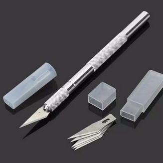 

Terlaris TJMUU Pisau Ukir Seni 5 isi Cutter Hobby Crafting Art Knife Metal Handle Blade Pisau Bonsai Sayat Ukir Pen Cutter Set Mata dan Gagang Art Knife Cutting Sticker Decal KNIFEZER Keperluan Gundam Silet Bolpen Iris Kecil Cutting Kerajinan Tangan 5pcs