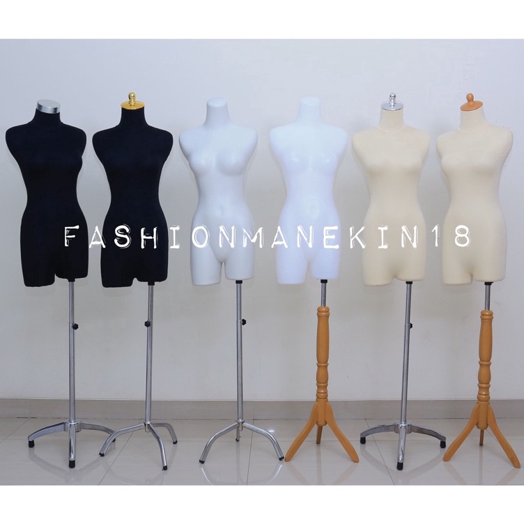 ★★★ Qvm MANEKIN WANITA DEWASA PAHA SETENGAH BADAN - FULLSET KAKI TIANG - PATUNG BAJU WANITA ATASAN D