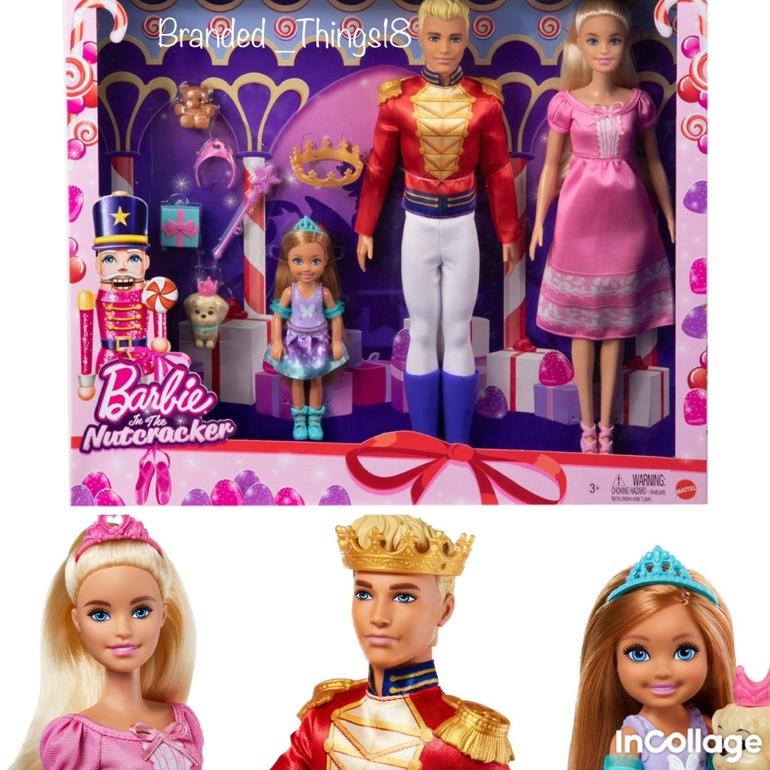 Barbie Nutcrackers Playset Doll Prince Princess Mini Kingdom Theme with Accessories Berbie Berbi Baj