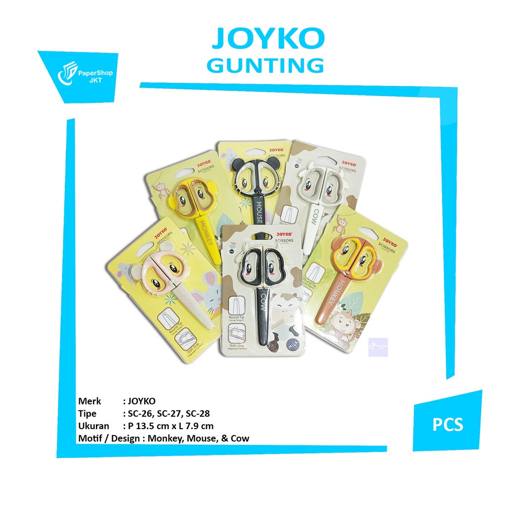 

K49 JOYKO - GUNTING SCISS SC-26~SC-28 - PCS WRQ