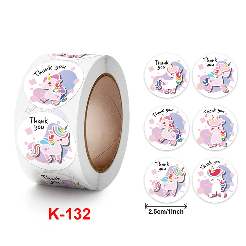 

SLT 500 PCS / 1 ROLL STIKER TERIMA KASIH / STIKER THANK YOU / AKSEIS / LABEL / ULANG TAHUN / STIKER