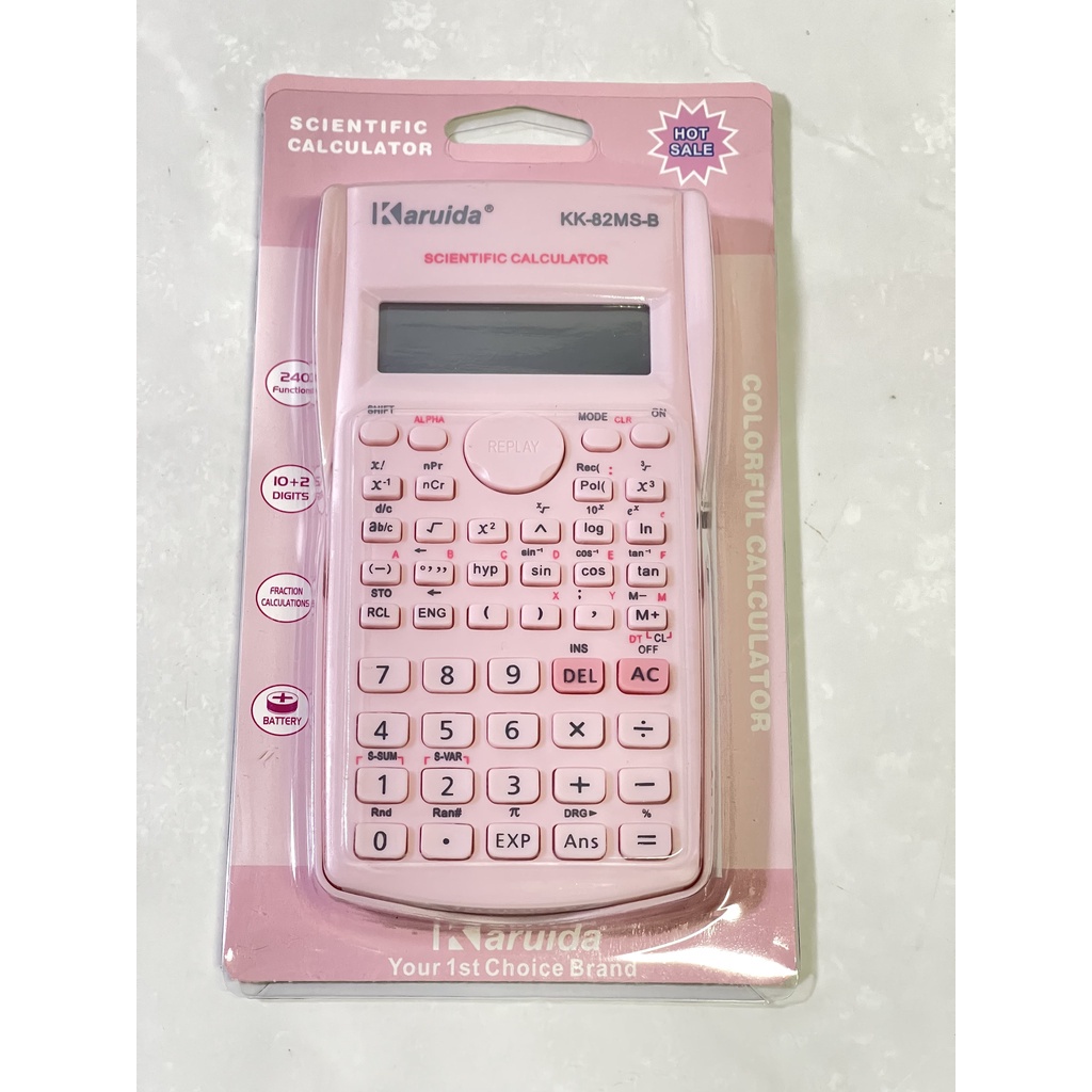 

F2Y KALKULATOR SEKOLAH SCIENTIFIC 82MS COLOUR - CALCULATOR UJIAN SIN COS TAN FUNCTION 240+ I3Y