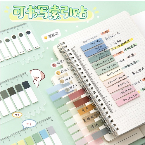 

P6X 200 LEMBAR STICKY NOTE WARNA NEON / PASTEL / MACARON / MORANDI / VINTAGE UNTUK PEMBATAS BUKU FFQ