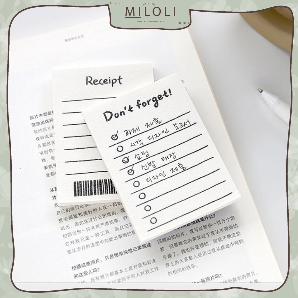 

KKO [MILOLI] 50LEMBAR MEMO PAD SERIES MEMO NOTE NOTEPAD - C0025 UI8