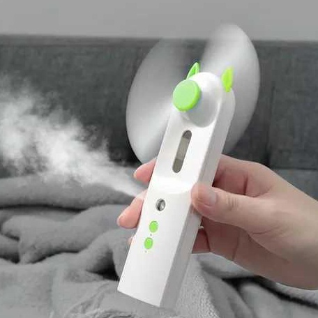❂Kmv Kipas Nano Generasi 2 - Kipas Nano Spray Portable LED 2in1 Humidifier ✦ ★★★