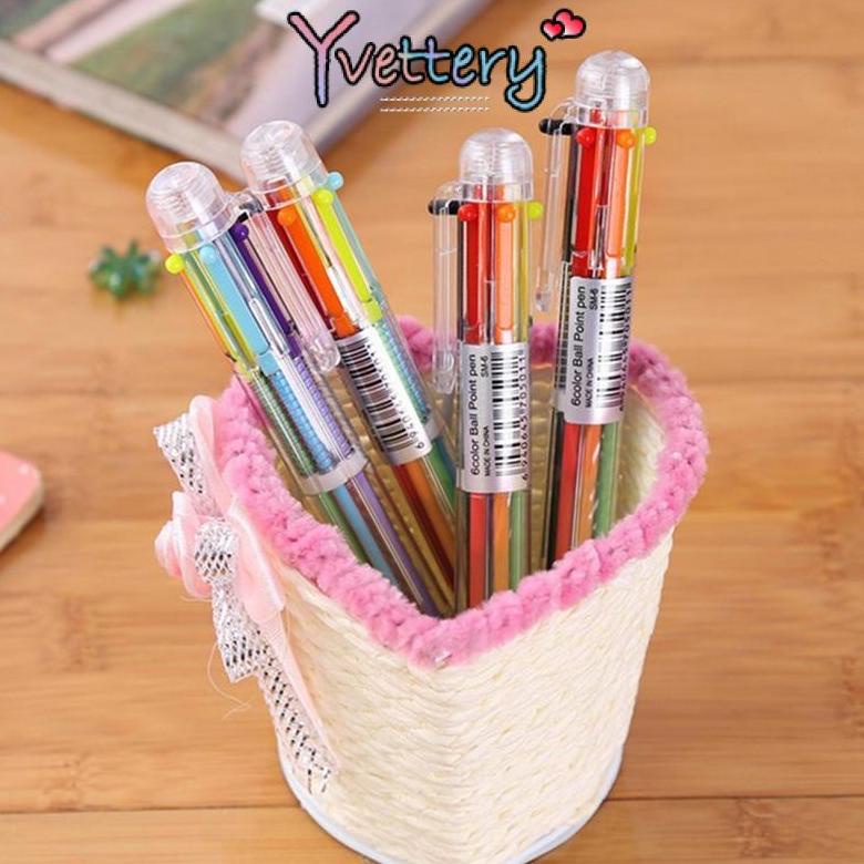 

Terlaris Cod Bolpen 6-In-1 0.5Mm Multi Warna Untuk Stationery Anak Sekolah Kantor Bolpen-Yy