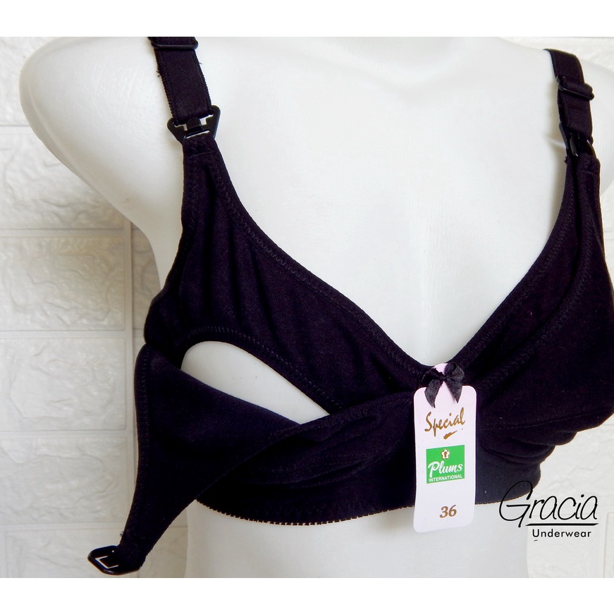 ️✔️✔️ BH Menyusui Plum 230 HITAM size 42 - 44 JUMBO ?