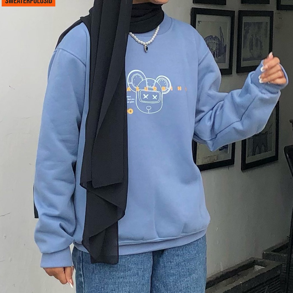 Booming.. SWEPO Basic Sweater REASURRING SWEPO 630 (SABLON) M-XXL (Pria & Wanita)