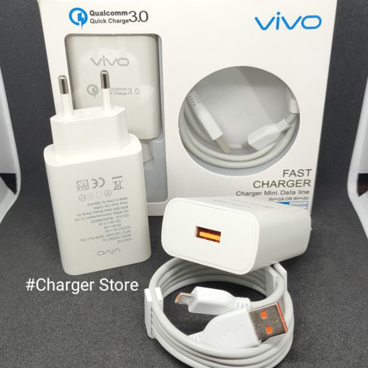 ｀ I Charger Vivo Y12 Y12S Y15 Y17 Y71 Y91 Y93 Y95 Fast Charging ORIGINAL 100% Micro USB Support Semua hp Casan Fast Charging Seller¯