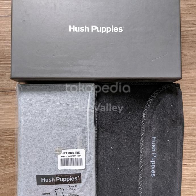 Hush Puppies Peanut Passport Dompet Pria Wanita Genuine Leather Kulit Excuseegurl