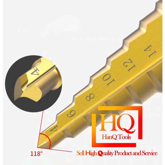 Mata Bor Step Drill Pagoda Tingkat Matabor Besi Kayu Acrylic HSS 3pc ORIGINAL 3S SSS