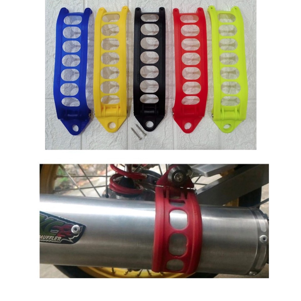 bB Breket Kleman Pelindung Knalpot Karet Pelindung Knalpot Gantungan Knalpot Racing Anti Panas Unive
