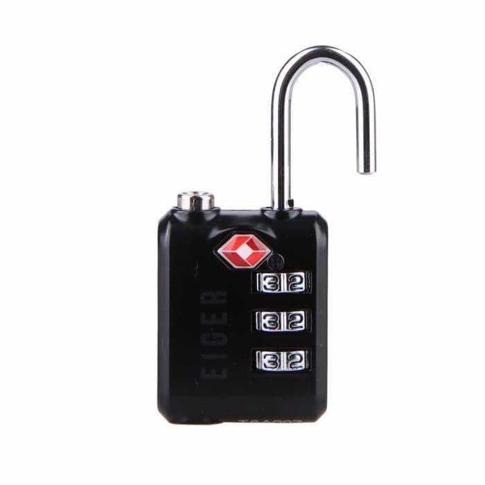 Eiger Zinc Travel Lock Original // Gembok Koper Berkualitas