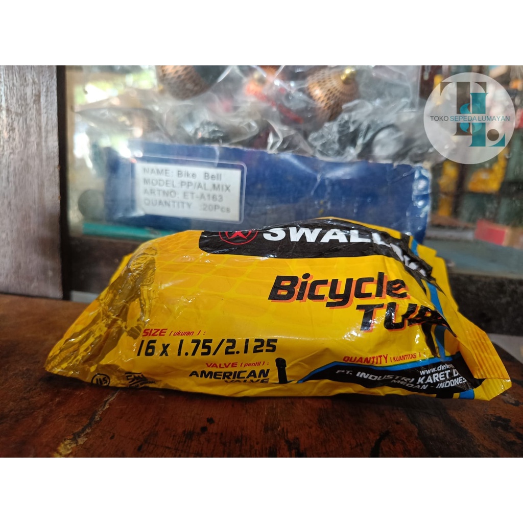 BAN DALAM SEPEDA ANAK SWALLOW UKURAN 16 DOP MOTOR UNTUK SEPEDA ANAK RING VELG 16