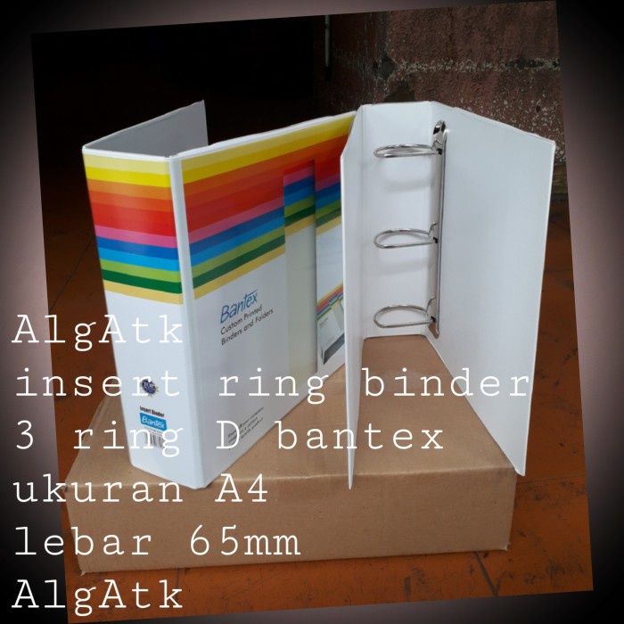 

Insert Ring Binder Bantex 3 Ring D 65Mm Ukuran A4 No Ref 8662