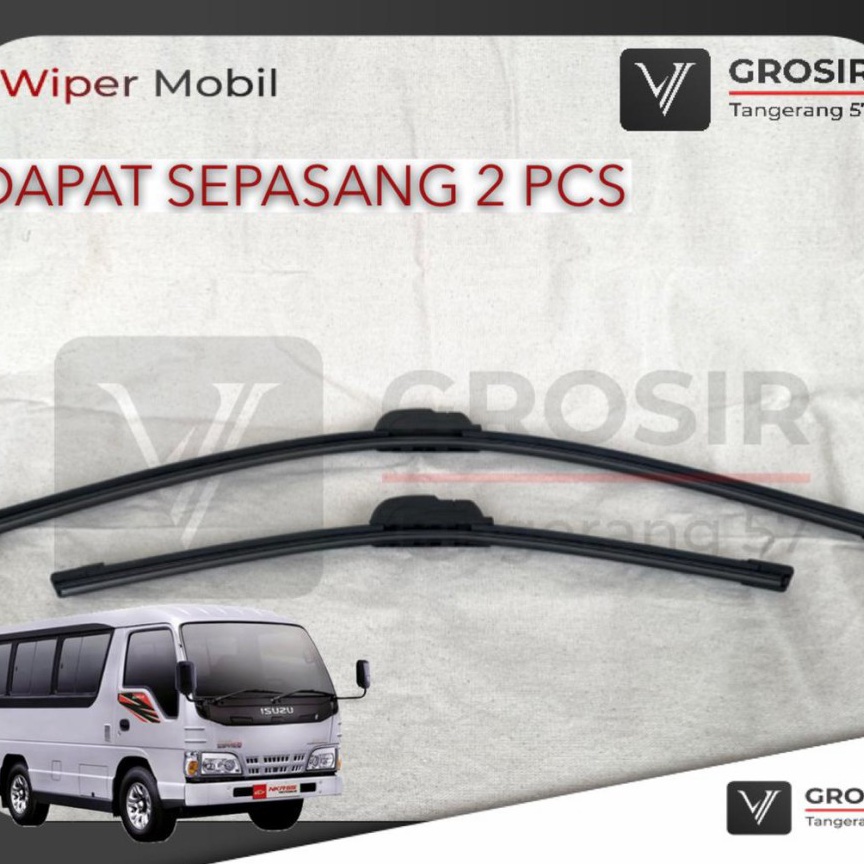 TERLARIS WIPER ISUZU ELF FRAMELESS / WIPER ISUZU ELF 2 PCS