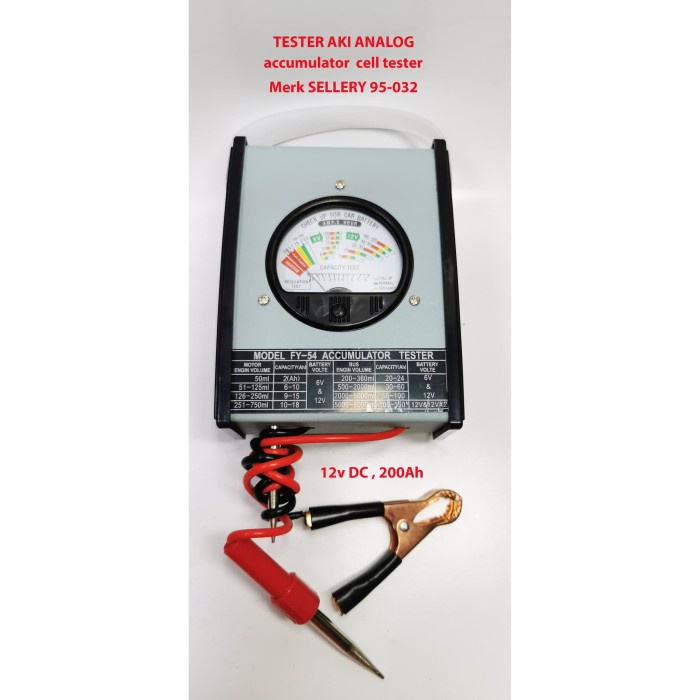 Ready Battery Tester Analog / Jarum SELLERY 95-032 Alat Tes Aki / Accu
