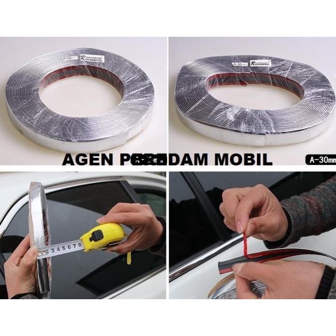 lis crome, list crome, list body mobil, lis body mobil, lis kaca mobil