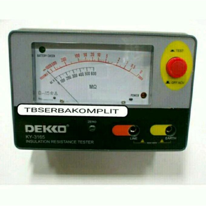 Dekko KY-3165 ukur Analog Insulasi megger ky3165 mirip kyoritsu 3165