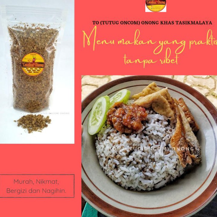 

✵ III 3232 TUTUG ONCOM INSTAN ONONG KHAS TASIKMALAYA 100gr >V44859) ๒