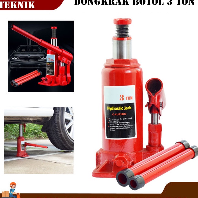 PROMO Dongkrak Turun Harga  Dongkrak Botol 5 ton, 3 ton & 2 Ton Mobil Universal Kuat Murah SUV Sedan