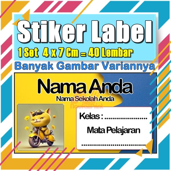

Stiker Label Nama Buku Pelajaran Anak Karakter Hewan Lucu Cute Murah Sticker Kecil Banyak 20 Lembar Anime Vol-30