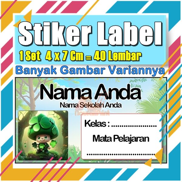 

Stiker Label Nama Buku Pelajaran Anak Karakter Hewan Lucu Cute Murah Sticker Kecil Banyak 20 Lembar Anime Vol-33