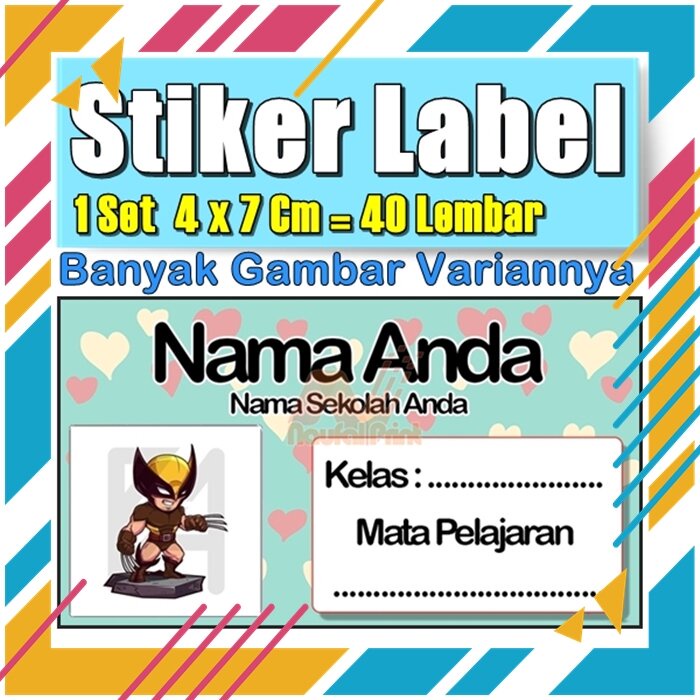 

Stiker Label Nama Buku Pelajaran Anak Karakter Hewan Lucu Cute Murah Sticker Kecil Banyak 20 Lembar Anime Vol-155