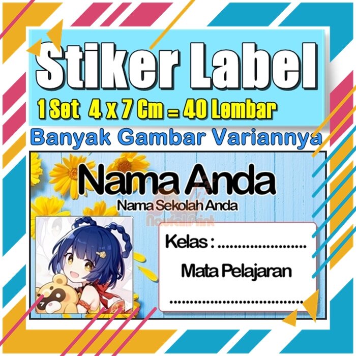 

Stiker Label Nama Buku Pelajaran Anak Karakter Hewan Lucu Cute Murah Sticker Kecil Banyak 20 Lembar Anime Vol-251