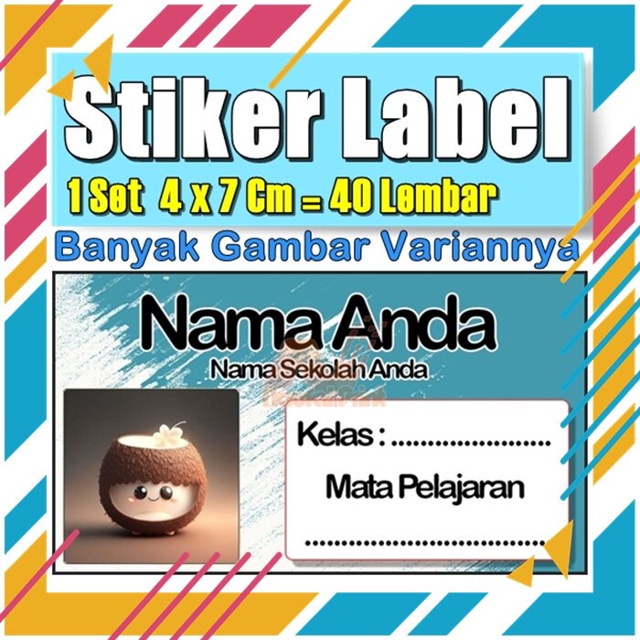 

Stiker Label Nama Buku Pelajaran Anak Karakter Hewan Lucu Cute Murah Sticker Kecil Banyak 20 Lembar Anime Vol-270