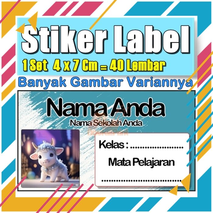 

Stiker Label Nama Buku Pelajaran Anak Karakter Hewan Lucu Cute Murah Sticker Kecil Banyak 20 Lembar Anime Vol-287