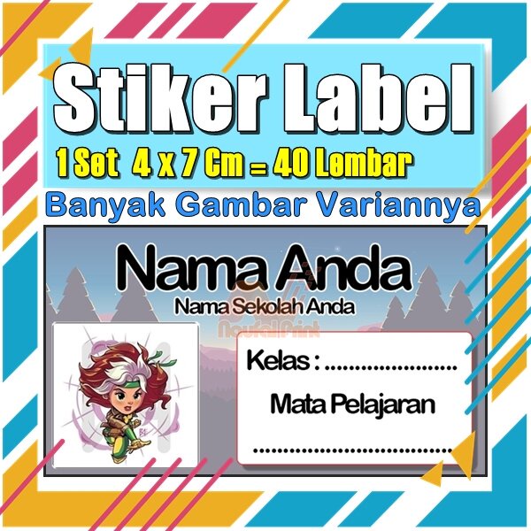 

Stiker Label Nama Buku Pelajaran Anak Karakter Hewan Lucu Cute Murah Sticker Kecil Banyak 20 Lembar Anime Vol-417