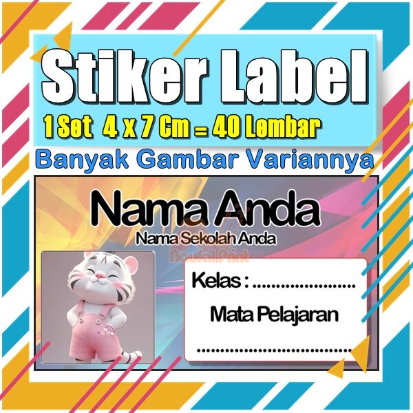 

Stiker Label Nama Buku Pelajaran Anak Karakter Hewan Lucu Cute Murah Sticker Kecil Banyak 20 Lembar Anime Vol-510