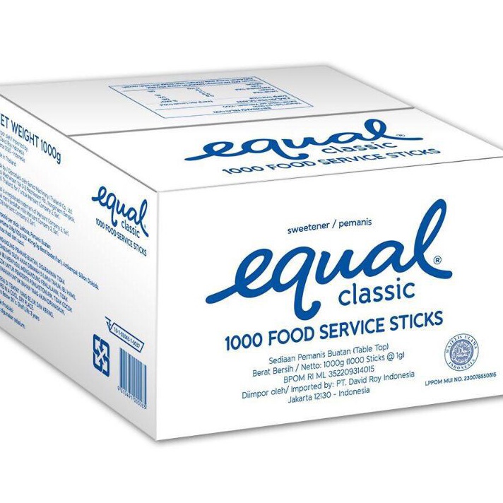 

←✻ w2fit Gula Equal Classic Sweetener 0 kalori - 100 Sticks keto diet Super Promo