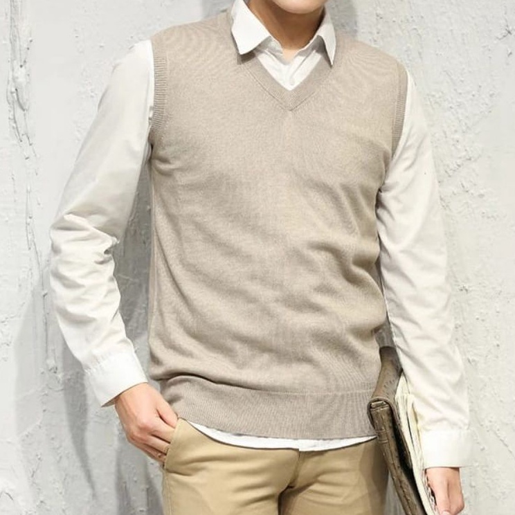 Best Terlaris DR. Knitwear - Rompi Rajut Pria, Rompi Rajut Cowok, Rompi Rajut Korea, Vest Rajut Pria