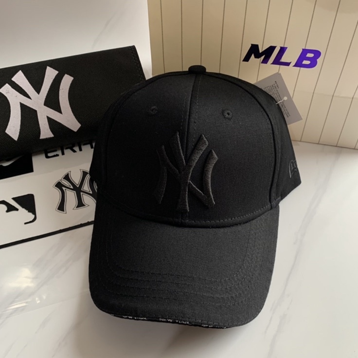 ・ Topi New York Unisex MLB Minifont Fullblack h Terbaru ★★★.