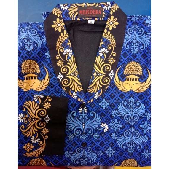 KORPRI LAPIS PURING halus,  kerah hitam pria dan wanita 0yjno