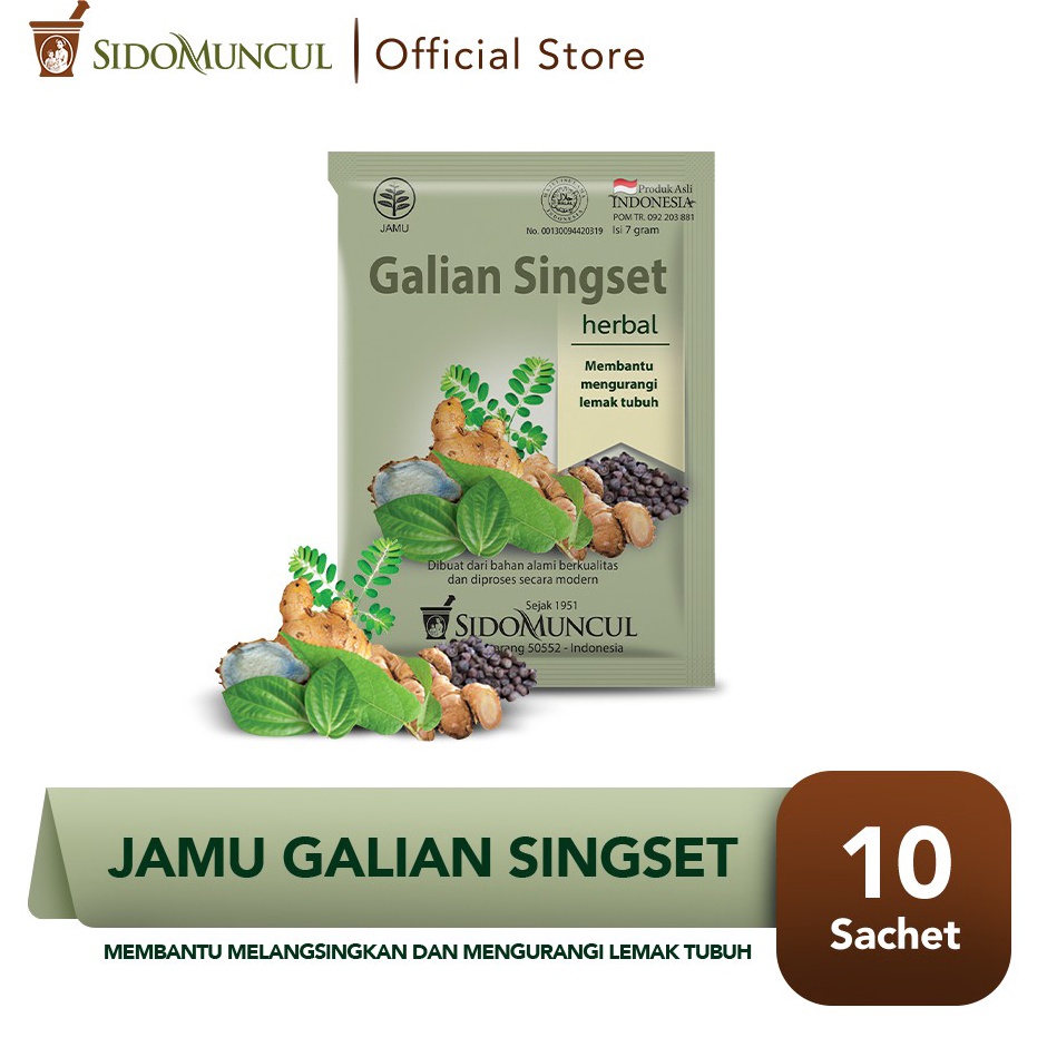 

RXJJ7034 Terbaru Sido Muncul Jamu Galian Singset 10's - Mengurangi Lemak Tubuh