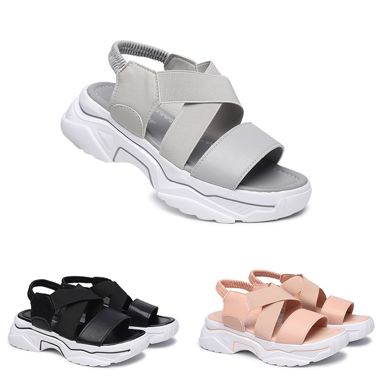 BG65JM95 [GROSIR][COD] SEVEN_DAY SANDAL GUNUNG WANITA KOREA CASUAL SHOES ABU SVN-206 66