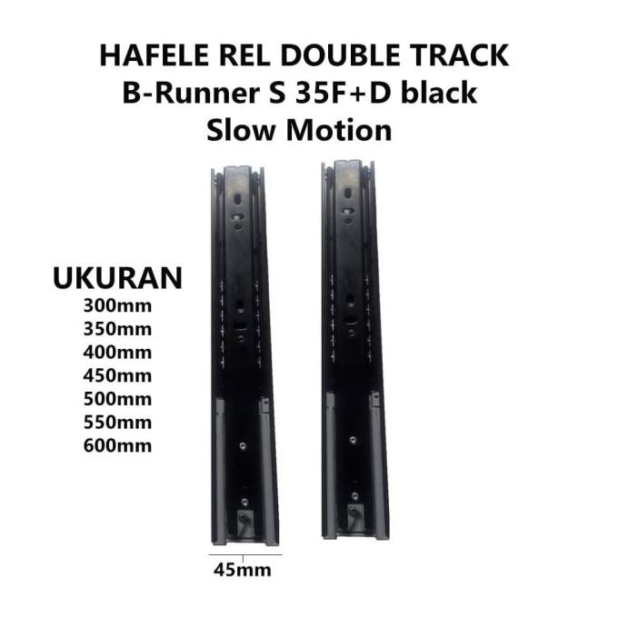 Sale Rel Laci Double Track 30Cm / Hafele Rel Laci Bb Slow Motion 432.24.381 Termurah Terlaris