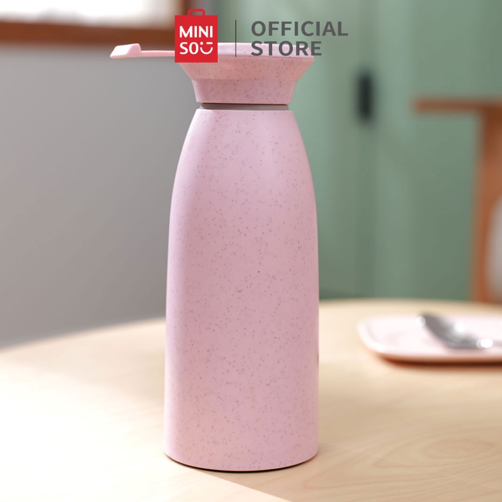 Penawaran TerbaikWw3W7 MINISO Botol Minum Kaca 350ml botol minum kecil botol minuman botol air minum