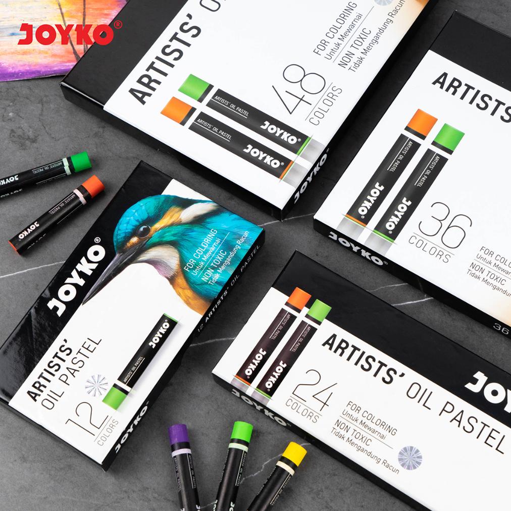 

8.8 Artists Oil Pastel Krayon Minyak Joyko Op-Art Warna Colors Grosir !!