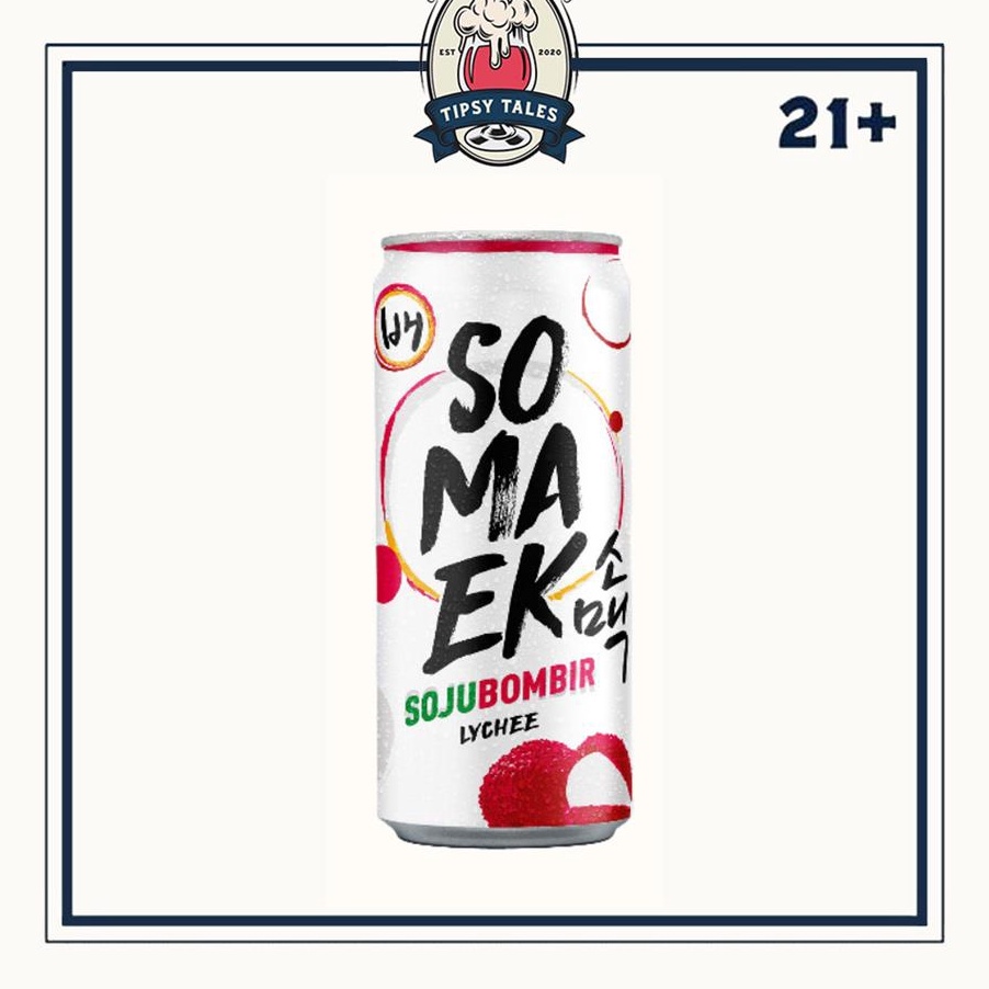 パ XL 8523 SOMAEK Soju Beer Lychee 320ml 《packingaman》 ク