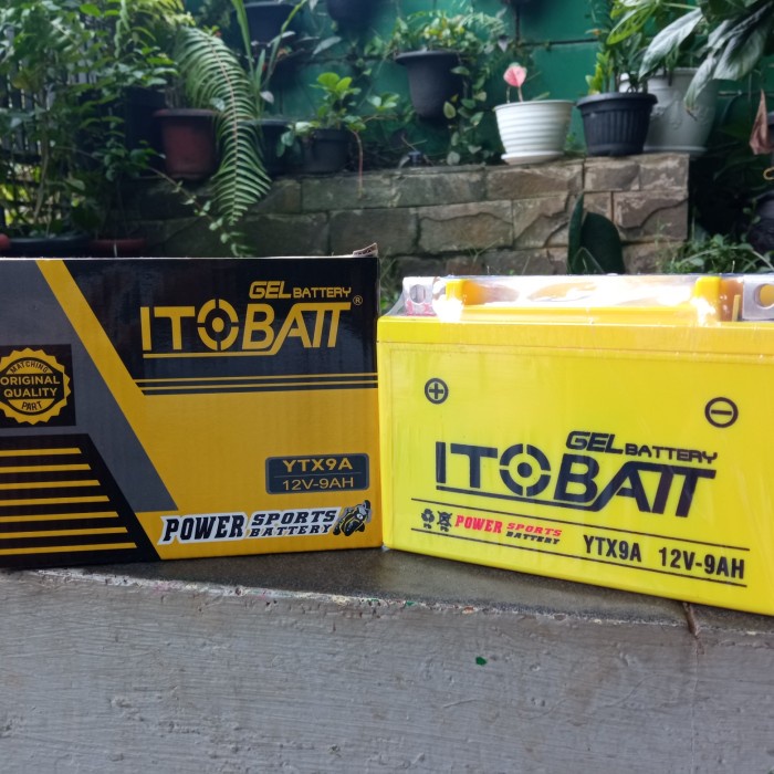 Aki Ninja 250 Karbu/Fi Z250 Sl Ninja 250 Mono Itobatt Ytx9A Aki Kering