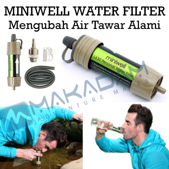 Miniwell Water Filter Camping Penyaring Air Emergency Survival