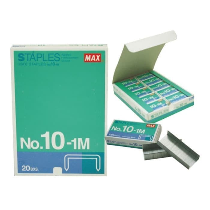 

JUAL ISI STAPLES MAX NO.10/PACK ISI 20 BOX