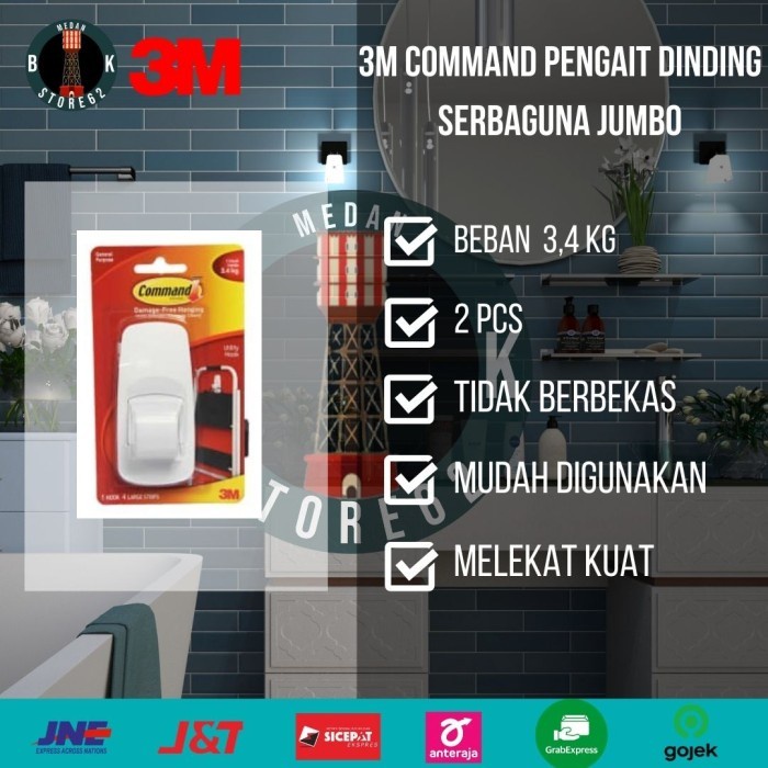 

HRG DISKON 3m Command Pengait Dinding Serbaguna Jumbo